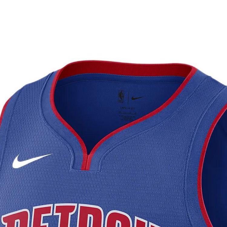 Nike NBA Detroit Pistons Cade Cunningham No. 2 Performance Basketball Vest With Moisture-Wicking Breathable Fabric Unisex Tops Deep-Blue DN2004-401