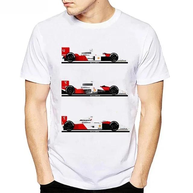 Urban Pulse Clothing Alle Ayrton Senna Sennacars Mannen T-shirt Fans Mannelijk Cool T-shirt Slim Fit Wit Fitness Casual Tops Tee Shirt Homme Camisa XXL