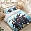 Jujutsu Kaisen Bedding Set, 1 Duvet Cover & 2 Pillowcases Soft Comfortable Bedroom Home Textile Decor