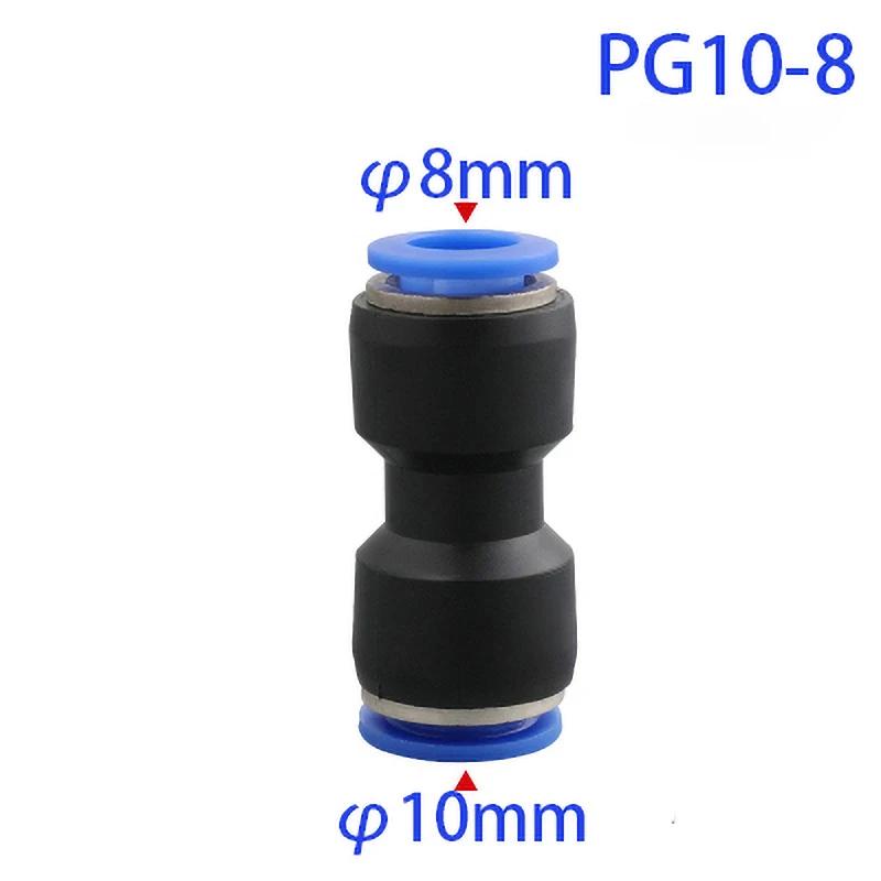 Pu Pneumatic Fittings Plastic Connector PG 4mm 6mm 8mm 10/12/14mm 16mmAir Water Hose Tube Push In Straight Gas Quick Connectors