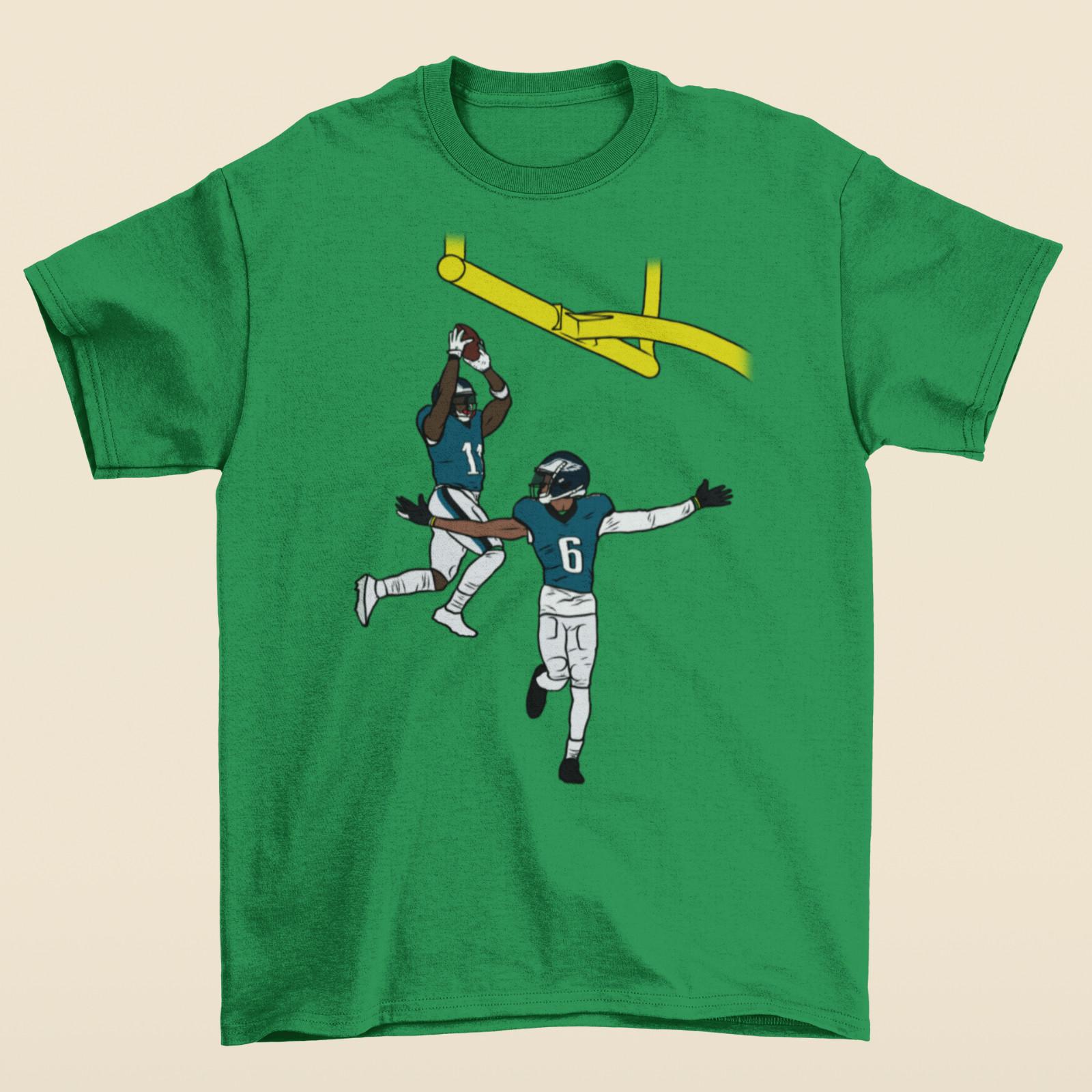 AJ Brown And DeVonta Smith Dunk Celebration T-shirt XXXXL