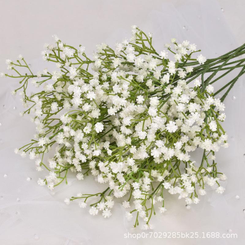 

5Pcs 63cm Artificial Flowers Plastic Gypsophila DIY Floral Bouquets For Handmade Wedding Party Home Decor