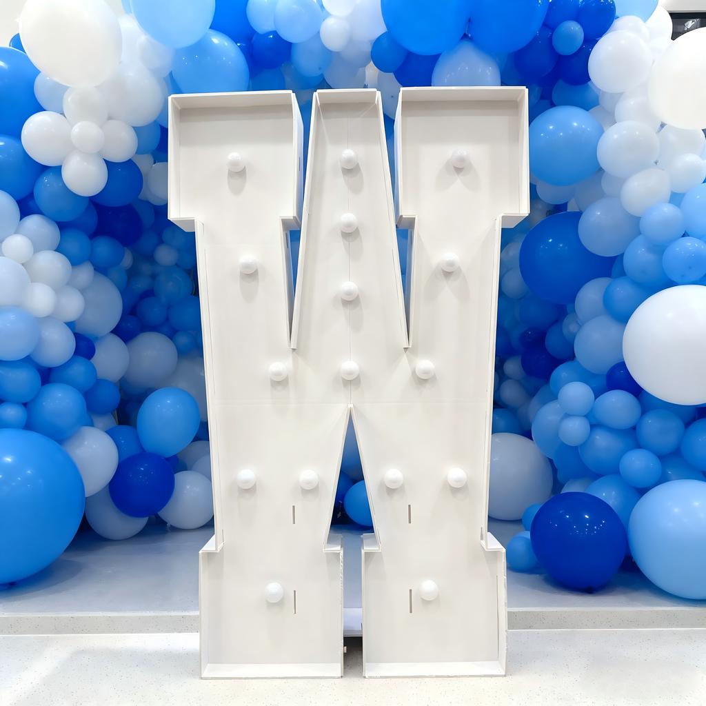With Warm Lights 1Pc 120cm DIY LED Letter Light 3D KT Board Party Decoration Suitable for Birthday Party,Anniversary DIY Gifts