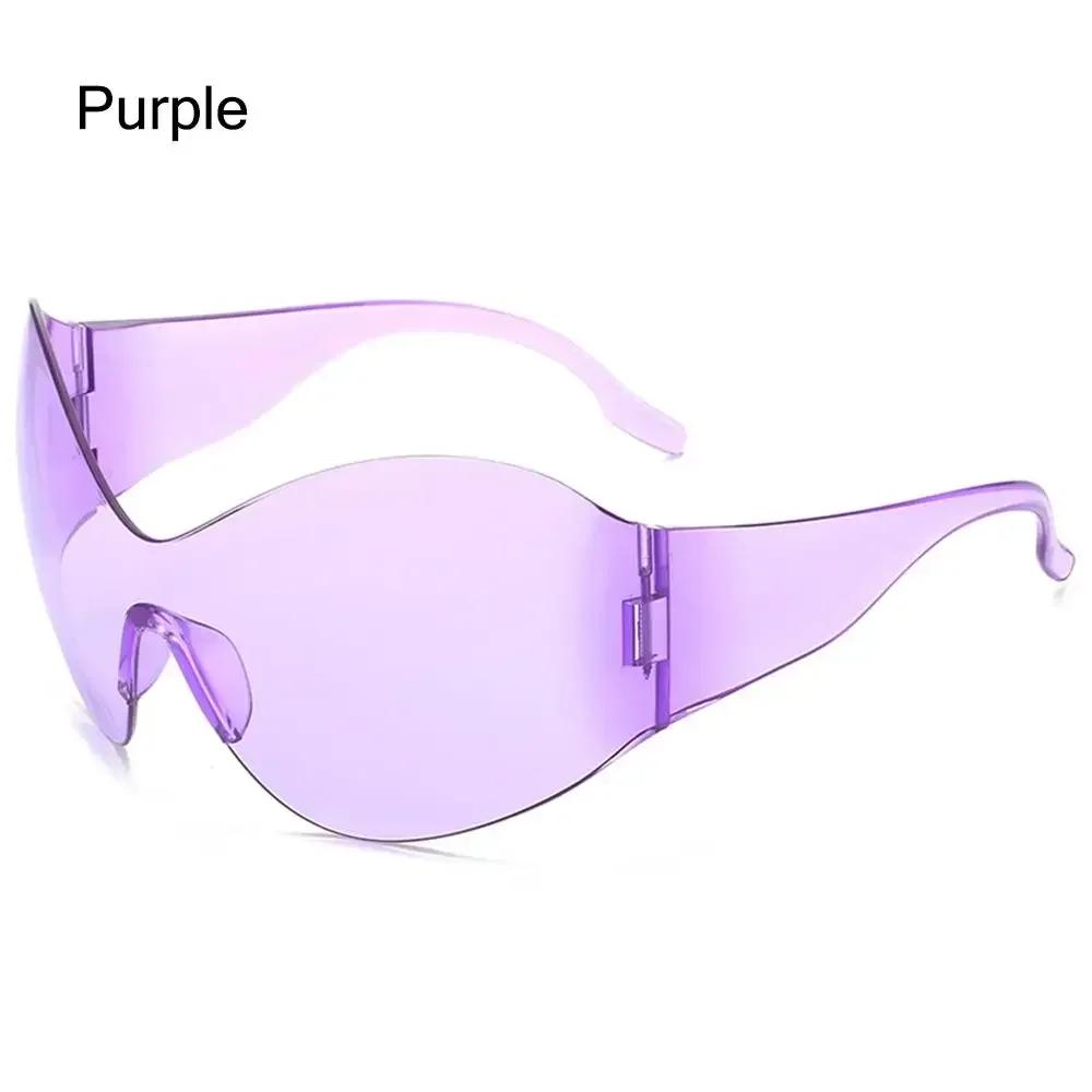 and Men Shades for Beach, Outdoor UV400 Protection Wrap Around Black Sun Glasses Oversized Futuristic Sunglasses Y2K Sunglasses