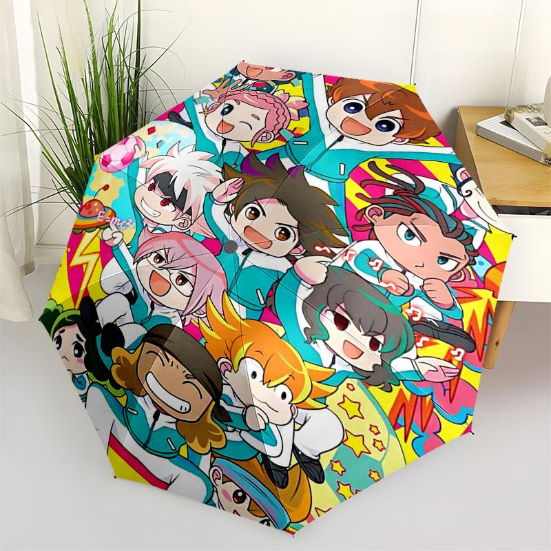 

1pc Keroro Gunso Outdoor Umbrella - Automatic Opening/Closing, 3-Fold Design, 8-Bone Iron Frame, Perfect Gift for Fans, Travelers, Daily Use, Festival