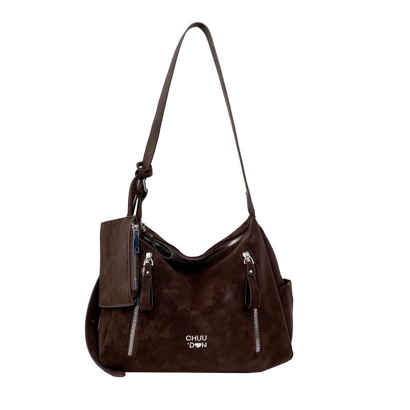 Large Capacity Bag Women's New Messenger Bag Retro Fashion Simple Handbag Shoulder Bag Commuter Tote Bag