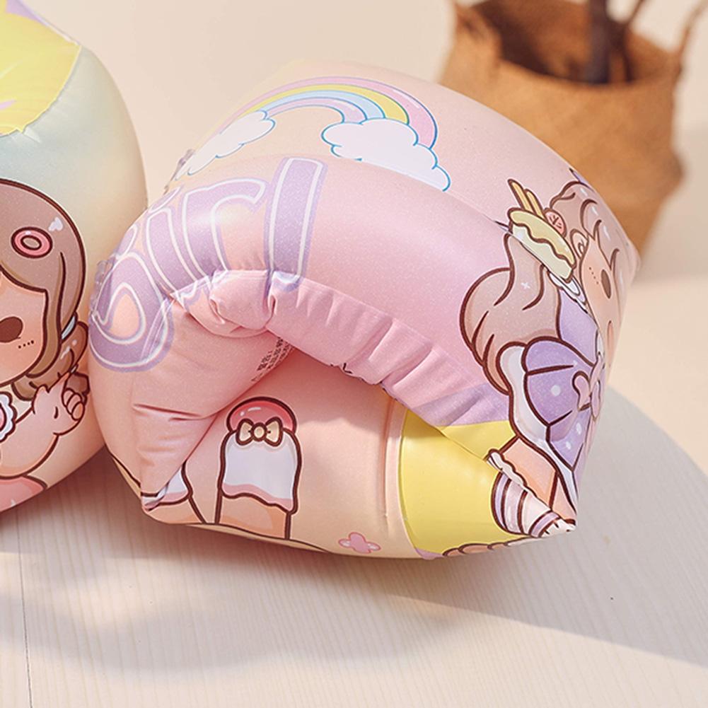 Cute Arm Floaties Inflatable Pool Floats Arm Bands PVC Swim Floater Sleeves Swimming Arm Float Rings for Kids and Adults