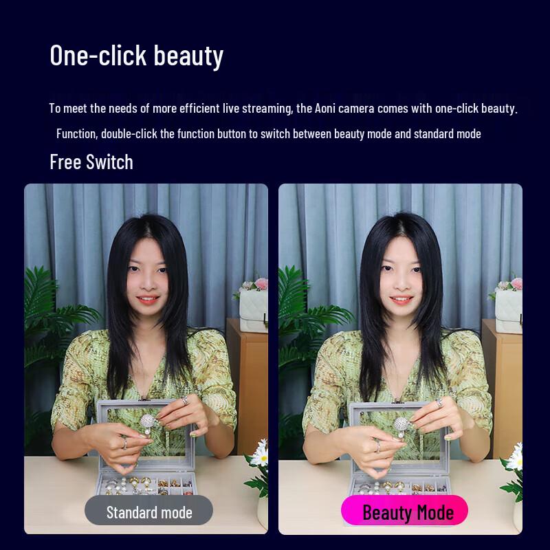 Aoni NX3Pro 4K AI Autofocus Webcam