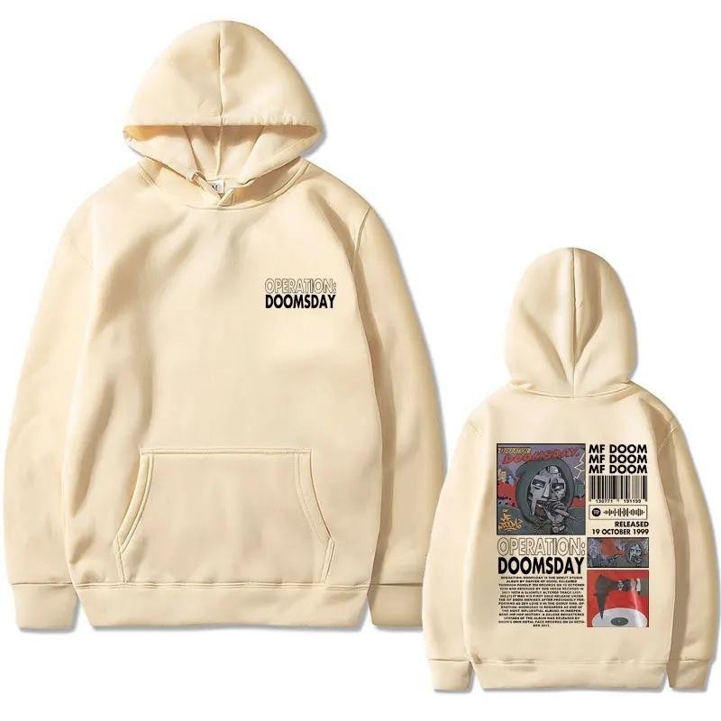 Rapper Mf Doom Graphic Hoodie Autumn Winter Men