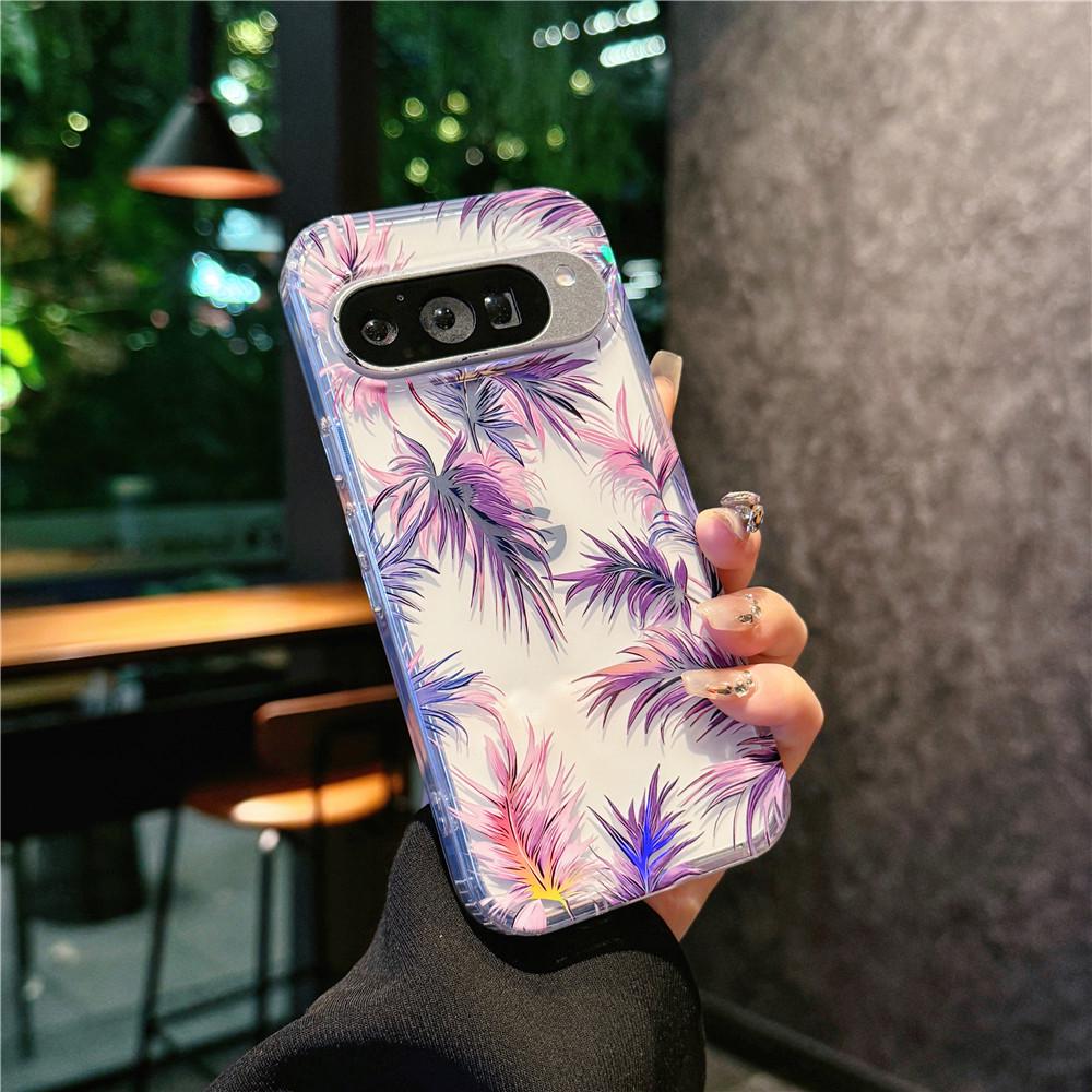

Electroplated Flower Laser Phone Case for Google Pixel 10/9a/9/9pro Pixel 10/10Pro
