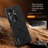 For Honor 200 200 Pro High-luxury Vegan Leather Metal Lens Protection Anti-drop and Anti-fingerprint Phone Case