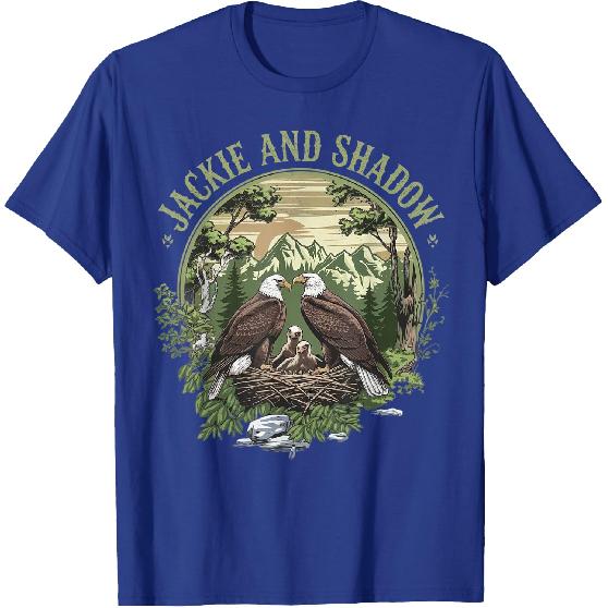 Vintage Jackie and Shadow Bald Eagle Family Nature Lovers T-Shirt