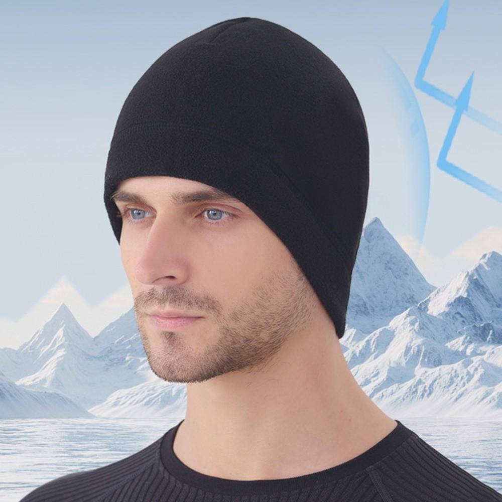 Warmer Winter Running Hats Solid Color Outdoor Warm Hat Sport Hats Running Winter Sport Cap  Hiking