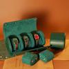 Caixa de Armazenamento Portátil para Relógios com 1/3 Compartimentos Rolo de Couro Vintage Chique para Relógios Estojo de Viagem Organizador de Bolsas para Relógio de Pulso Caixas