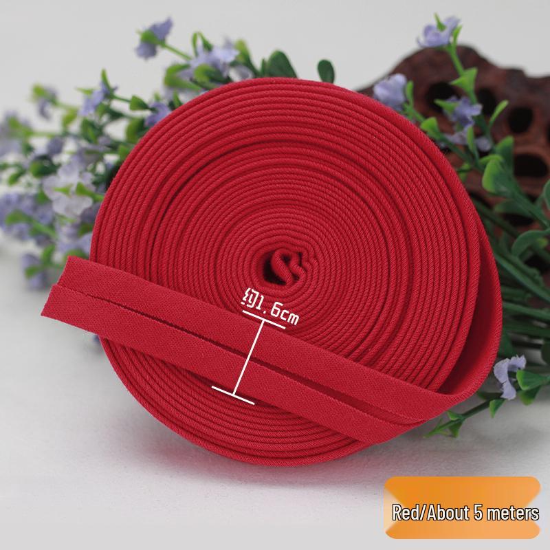 Elastic Cotton Knit Piping Tape for Baby Clothes and No-Iron Decoration