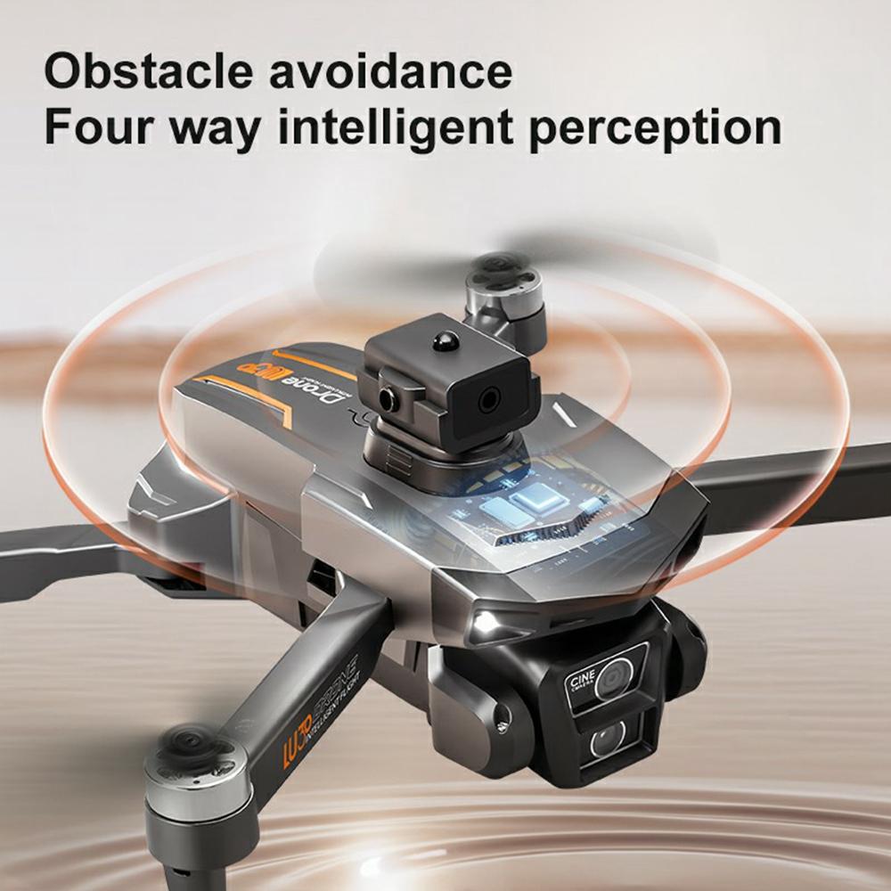 LU30 GPS Brushless Drone Obstacle Avoidance HD Aerial Photography RC Aircraft with 4.5 Inch Screen Controller, 3 Batteries