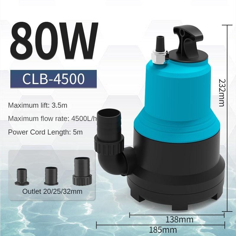 Large Flow Variable Frequency Submersible Pump Aquarium Specific Vertical Pump Fish Pond Silent Pumping Pump