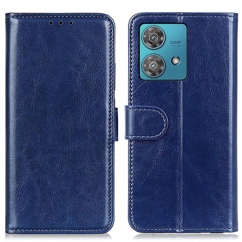 For Motorola Edge 40 Neo 5G Case Crazy Horse Texture Leather Wallet Phone Protection Cover