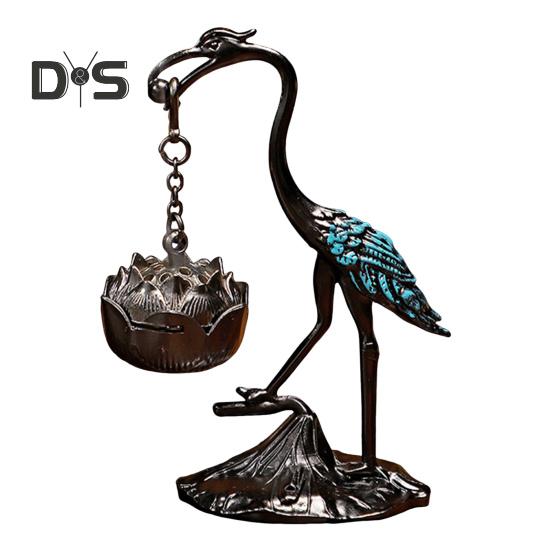 

Курильница для благовоний в виде птицы лотоса, цинковый сплав, ароматерапевтический диффузор, винтажная подвесная курильница для благовоний в виде птицы лотоса для домашнего офиса, спальни, комнаты для йоги A