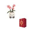 JELLYCAT Fun Plant Series Pink Orchid Cute Doll Plush Doll 25cm High
