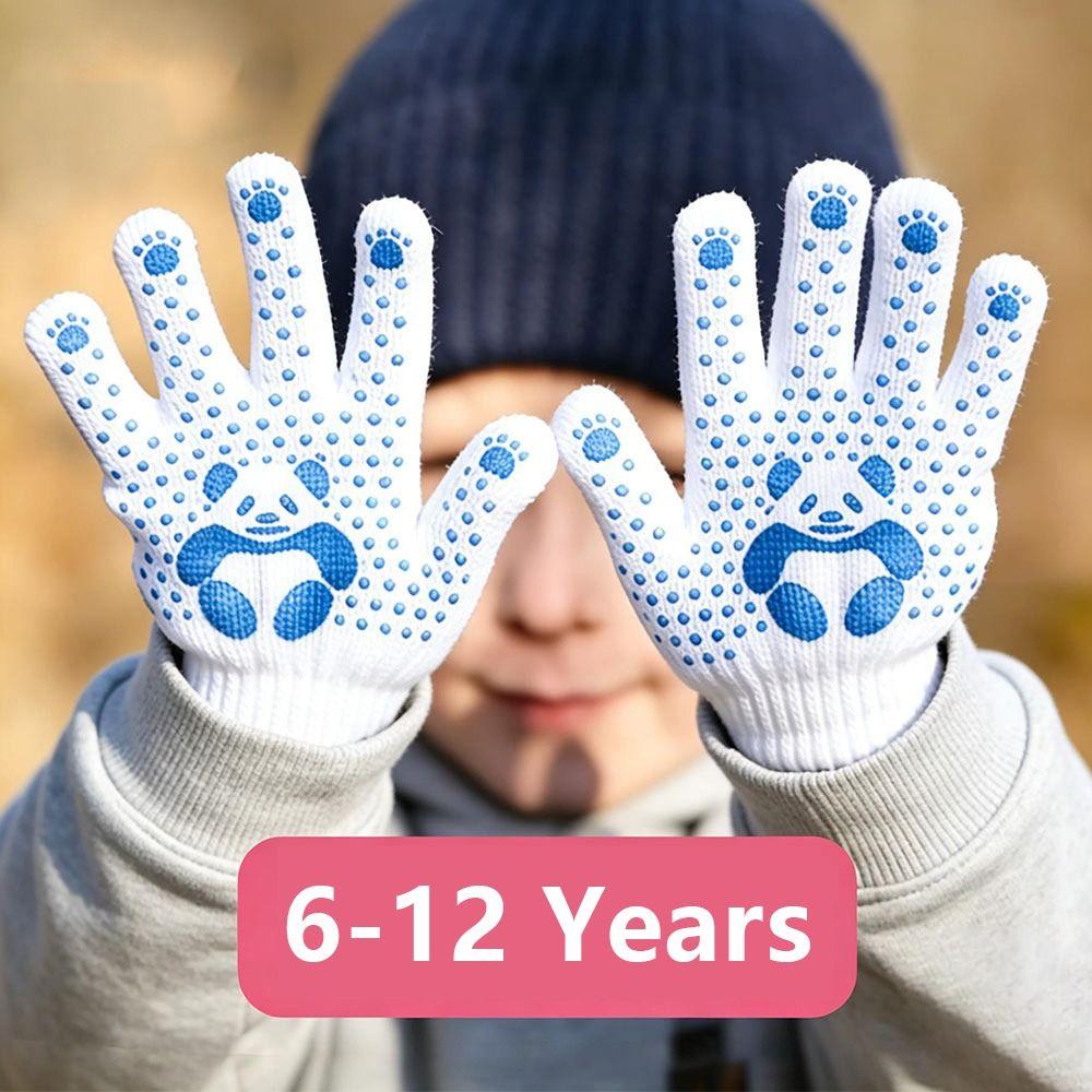 1/2/4Pairs Polyester Cotton Kids Gardening Gloves Hand Protection Mittens  Household Cleaning