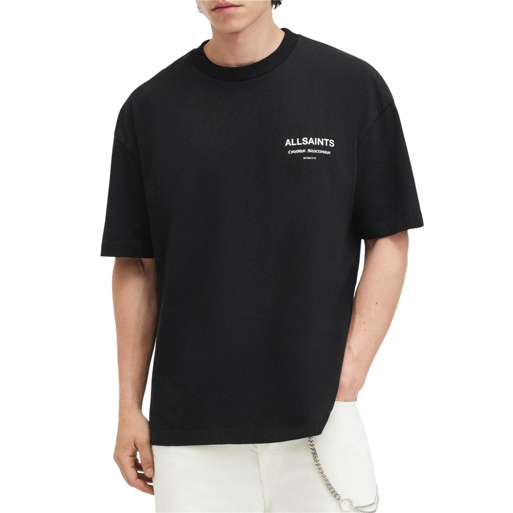All SS SANCTUM CREW Print T-shirt Black And White Men Women Oversized Street Y2k Casual Short Sleeve Couple Tee Female Male Clothing 