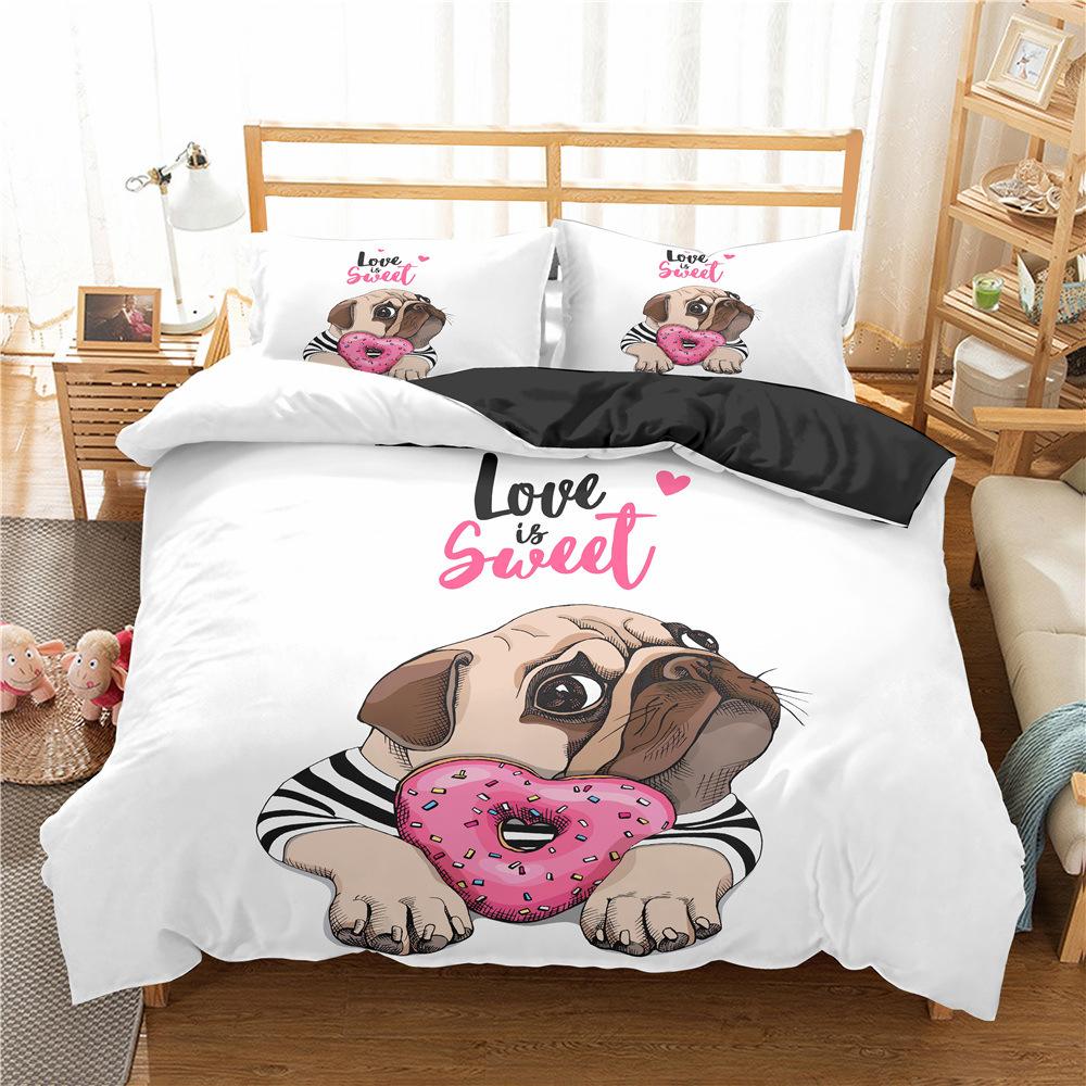Pet Dog Bedding Set Adults Children Winter Duvet Cover Sets Kids,twin Full Queen King Bedroom Set Home Textile Housse De Couette