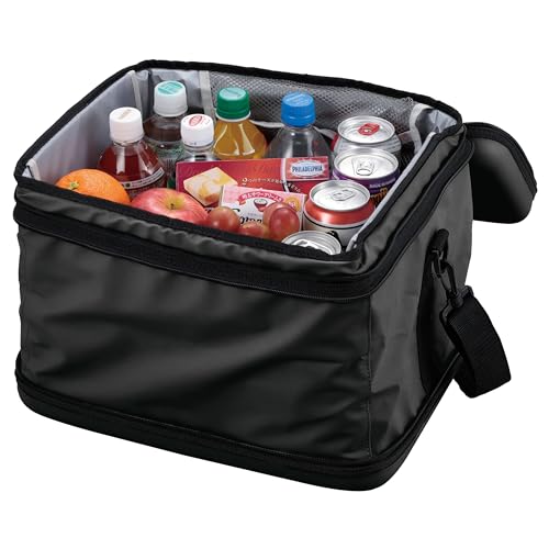 Captain Stag (CAPTAIN STAG) Super Cold Cooler Bag, 25L Capacity, Foldable for Storage, Matte Black, UE-644