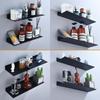 Schwebende Badezimmerregale ohne Bohren Aufbewahrungswandregal Home Organizer Ledge Hardwares Schrank Küchenzubehör Toilette