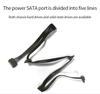 15Pin SATA Power Supply Splitter Cable 1 Male to 5 Female Extension Power Cord