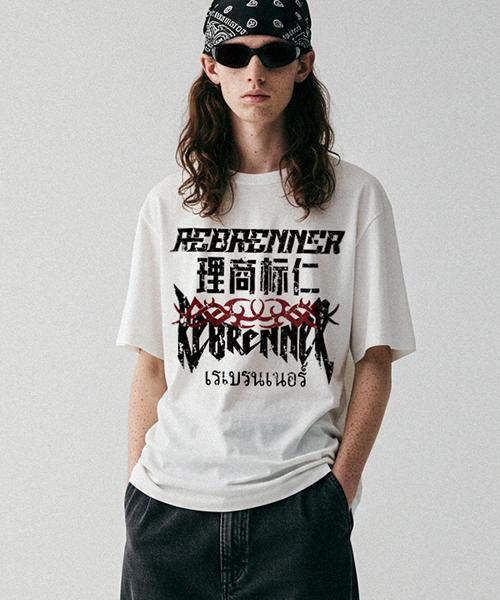 REBRENNER Oversized Cool Cotton Around R Short Sleeve T-Shirt White