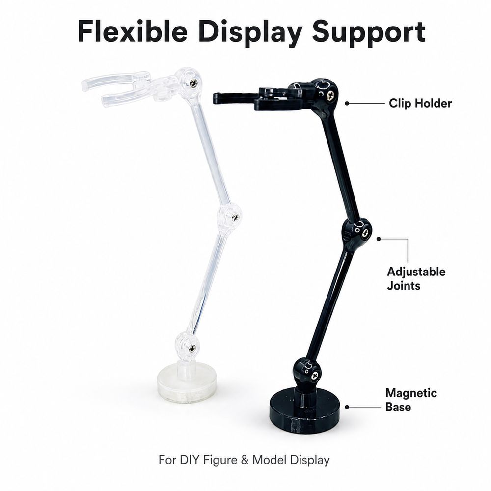 Adjustable Joints Model Support Stand Magnetic Base Robot Model Stand  Model Display