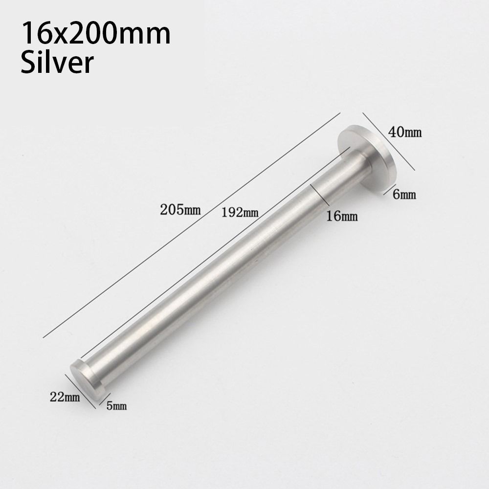 1Pcs with Screws Single Clothes Hook Cylindrical Bathroom Hardware Accessories Hat Towel Rack Stainless Steel Silver Black