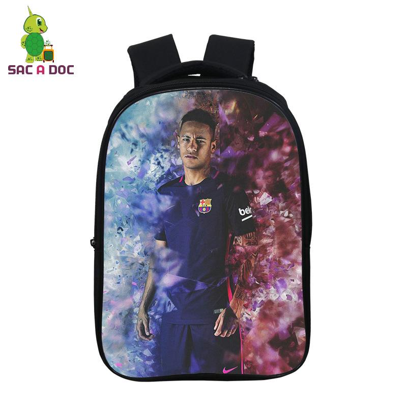 Football Player Peripheral Digital Printing Backpack Double Full Color Personalized Student Bag