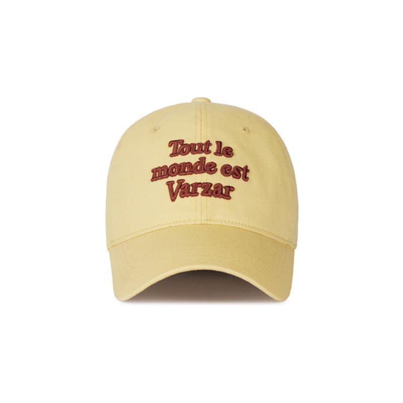 VARZAR TMV Lettering Ball Cap [Twill Yellow]