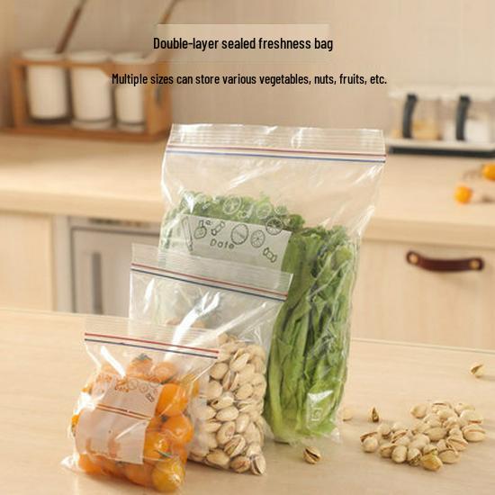 Thickened Food-Grade Self-Sealing Freezer & Storage Bags