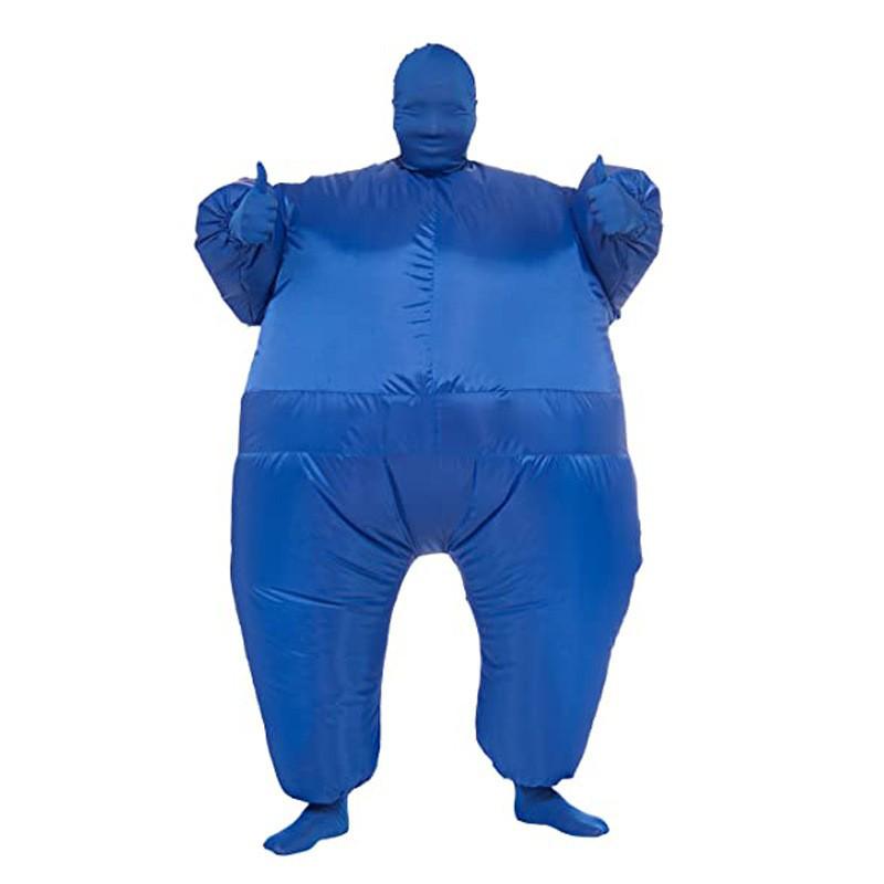 Disfraz Inflable de Salmón Azul Ninja para Fiesta de Halloween