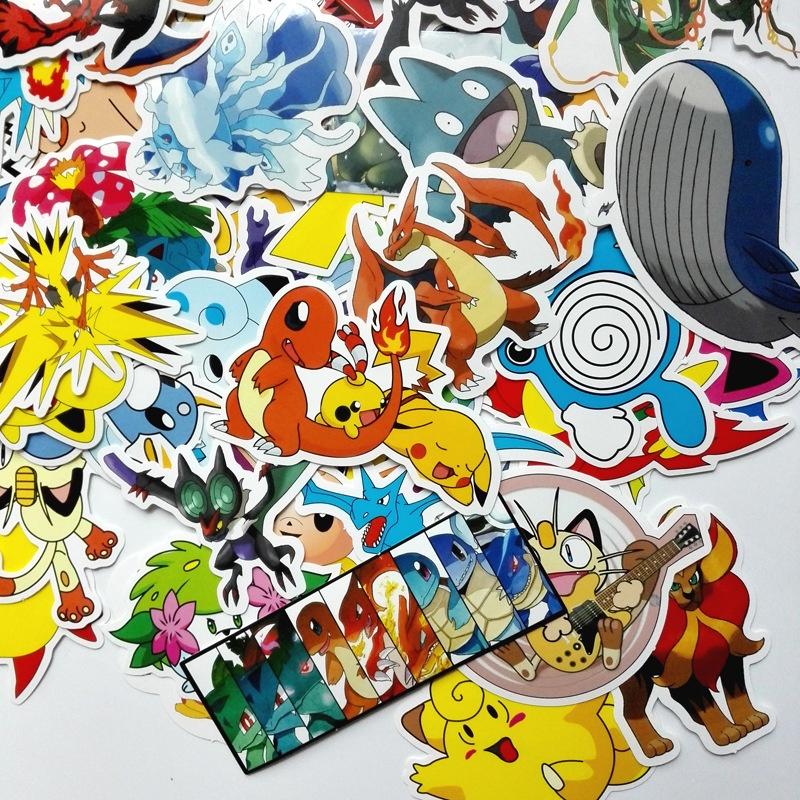 Premium Quality Pokemon Stickers Collection Featuring Mimikyu Pikachu Bulbasaur Sun Moon