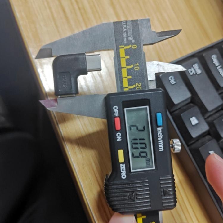 Right Angle USB C Elbow Adapter 10Gbps Transfer Speed 5A Charging Type C Female to Male Coupler for Cameras, Toy