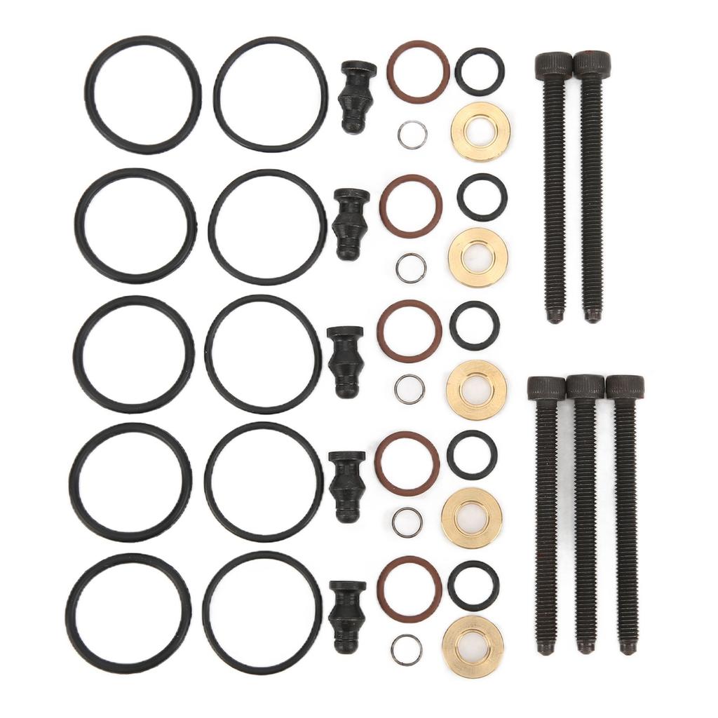Bil Bränsleinspridare Tätningar Packningar Kit med 5 Bultar 038198051B Ersättning för 2.5TDI R5 128kw 174hk