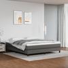 VidaXL Divan Bed with Mattress Grey 180x200 Cm Faux Leather - Model 3144277