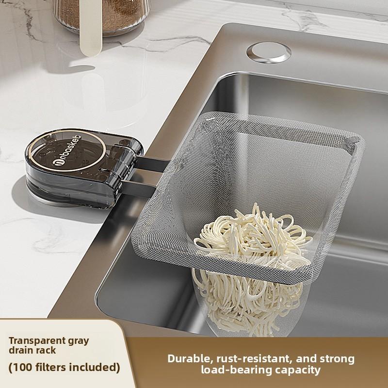 Abs Suction Sink Filter Basket With 50 Pack For Kitchen Drain Debris Removal