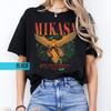 T-shirt Vintage Mikasa Attack on Titan Anime | Cadeaux Anime | Merch Manga