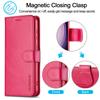 LC.IMEEKE For Samsung Galaxy S25+ Case Calf Texture PU Leather Stand Wallet Phone Cover