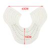 Accessoires DIY Handgefertigt Pattenfront Kragen Accessoires, Weißperlen Dekorativer Kragen Damenkleid Ausschnitt Accessoires Kragen Blume