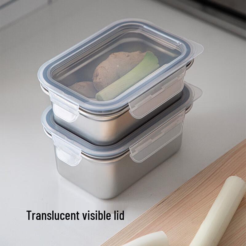 NIVORCE 304 Stainless Steel Food Storage Container