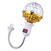 Colorful Magic Ball Lamps With Holder 360 Degrees Automatic Rotating Light Bulb For House Disco Party