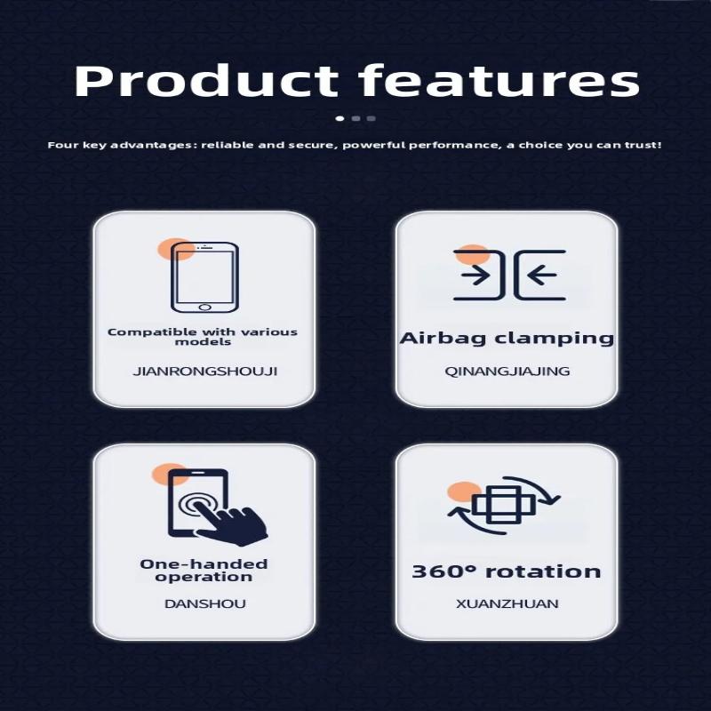 Suction Cup Car Phone Holder Dashboard Folding Stand 360° Multi-Angle Rotation Stable Mount for Horizontal & Vertical Navigation in Car