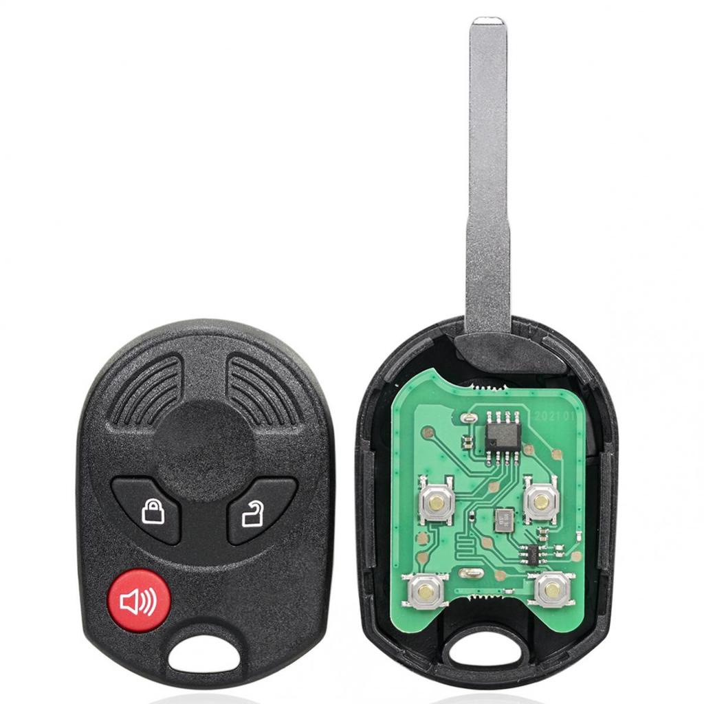 3-Tasten-Schlüsselloser Smart-Remote-Autoschlüsselanhänger mit 63-80-Bit-Chip OUCD6000022