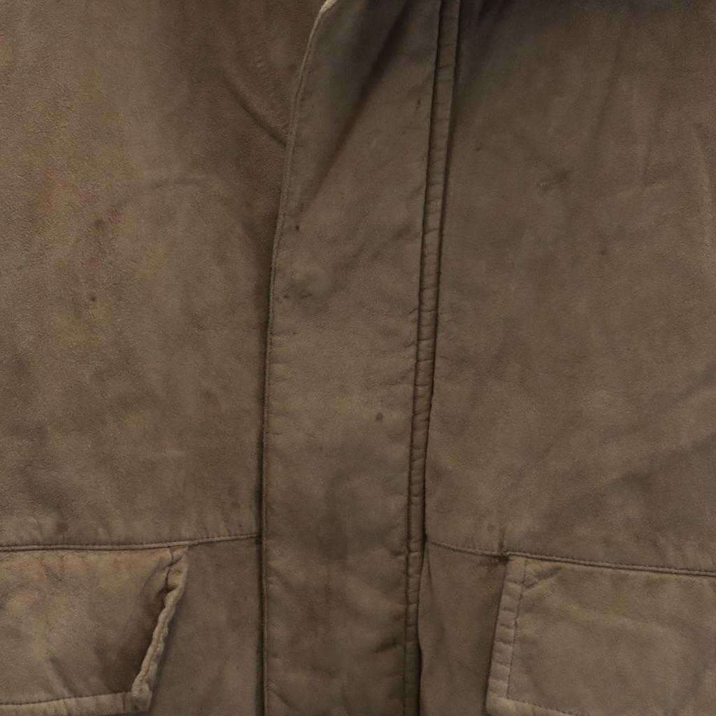 Burberry Made In Japan Faux Suede Leather Jacket Men's Used